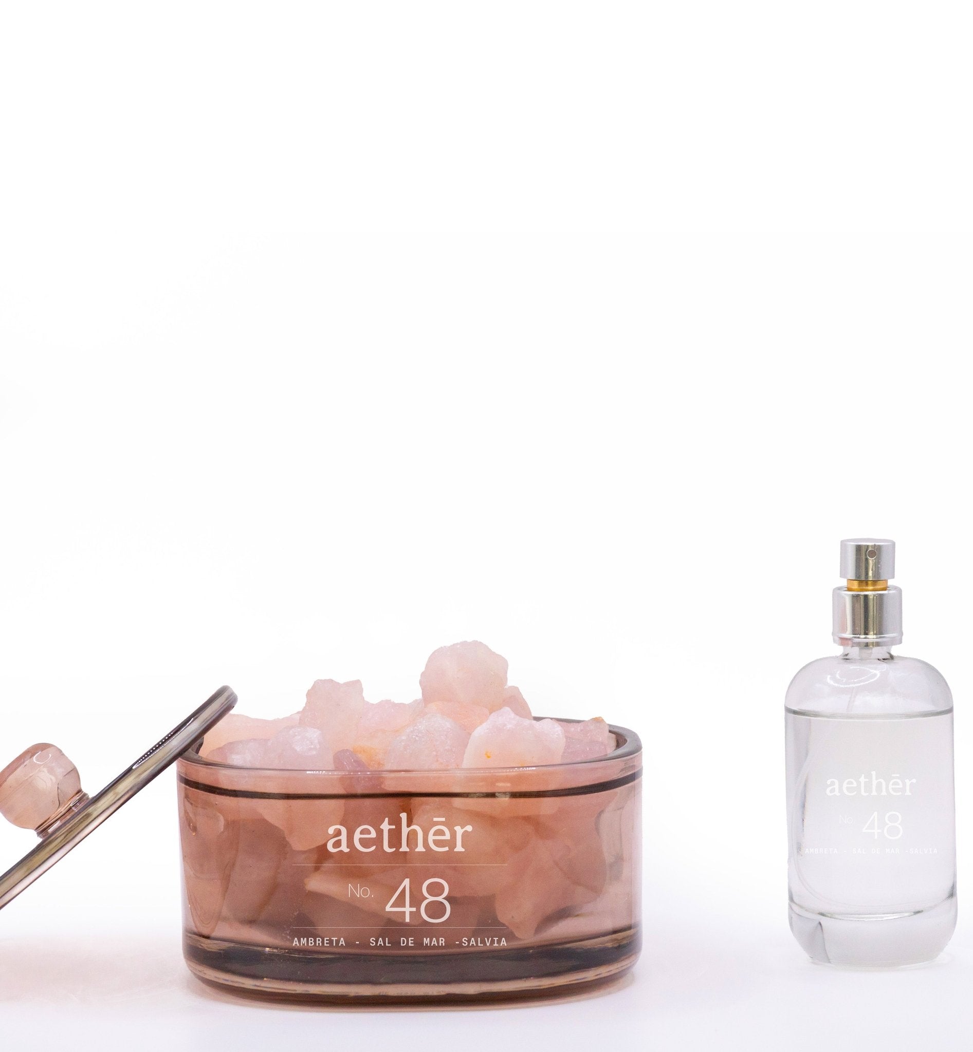 Difusor Cuarzo No.48 AMBRETA + SAL DE MAR + SALVIA - Aether