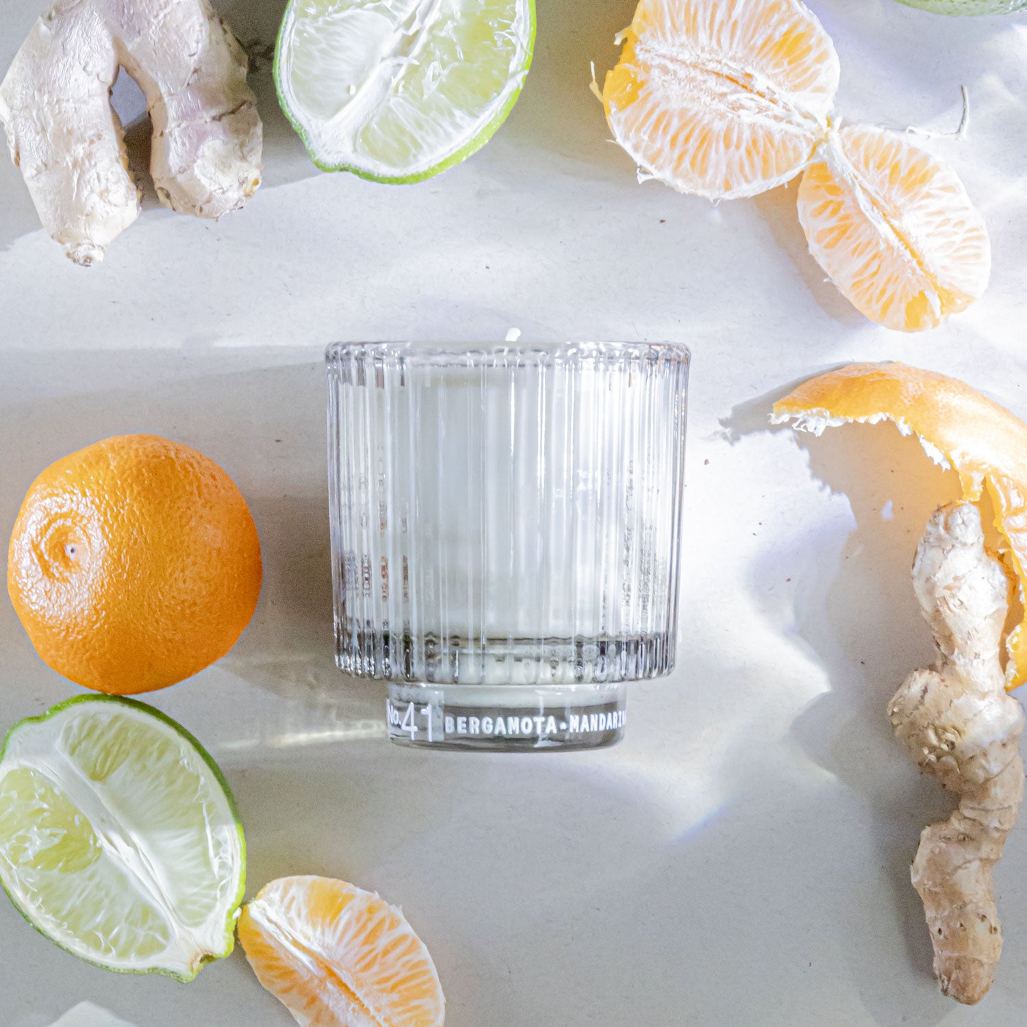 Vela No.41 BERGAMOTA + MANDARINA + JENGIBRE (180G)