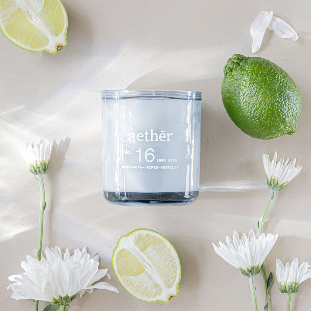 Vela No. 16 Bergamota + Jazmin + Vainilla (250G) - Aether