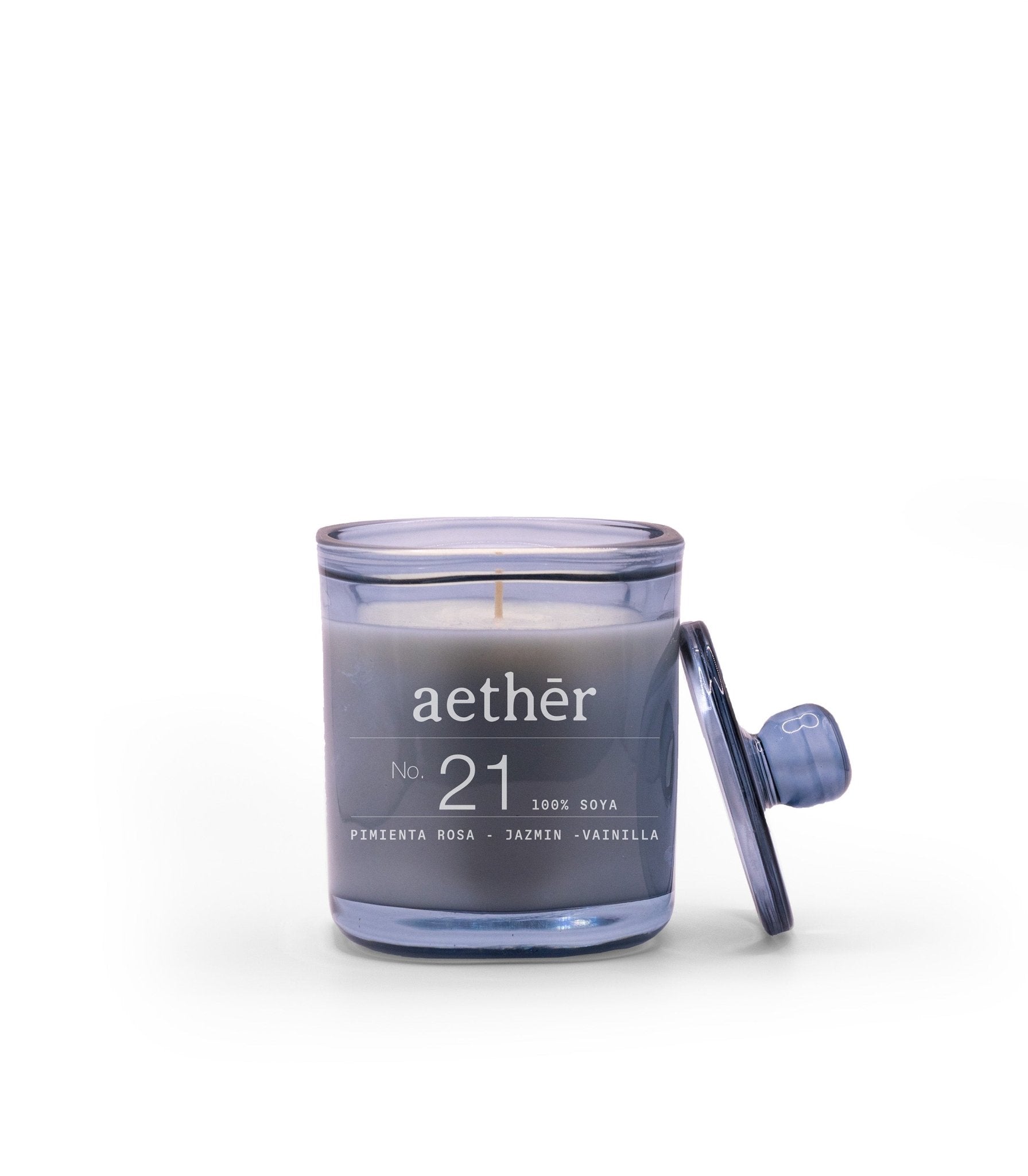 Vela No. 21 PIMIENTA ROSA + JAZMIN +VAINILLA (250G) - Aether