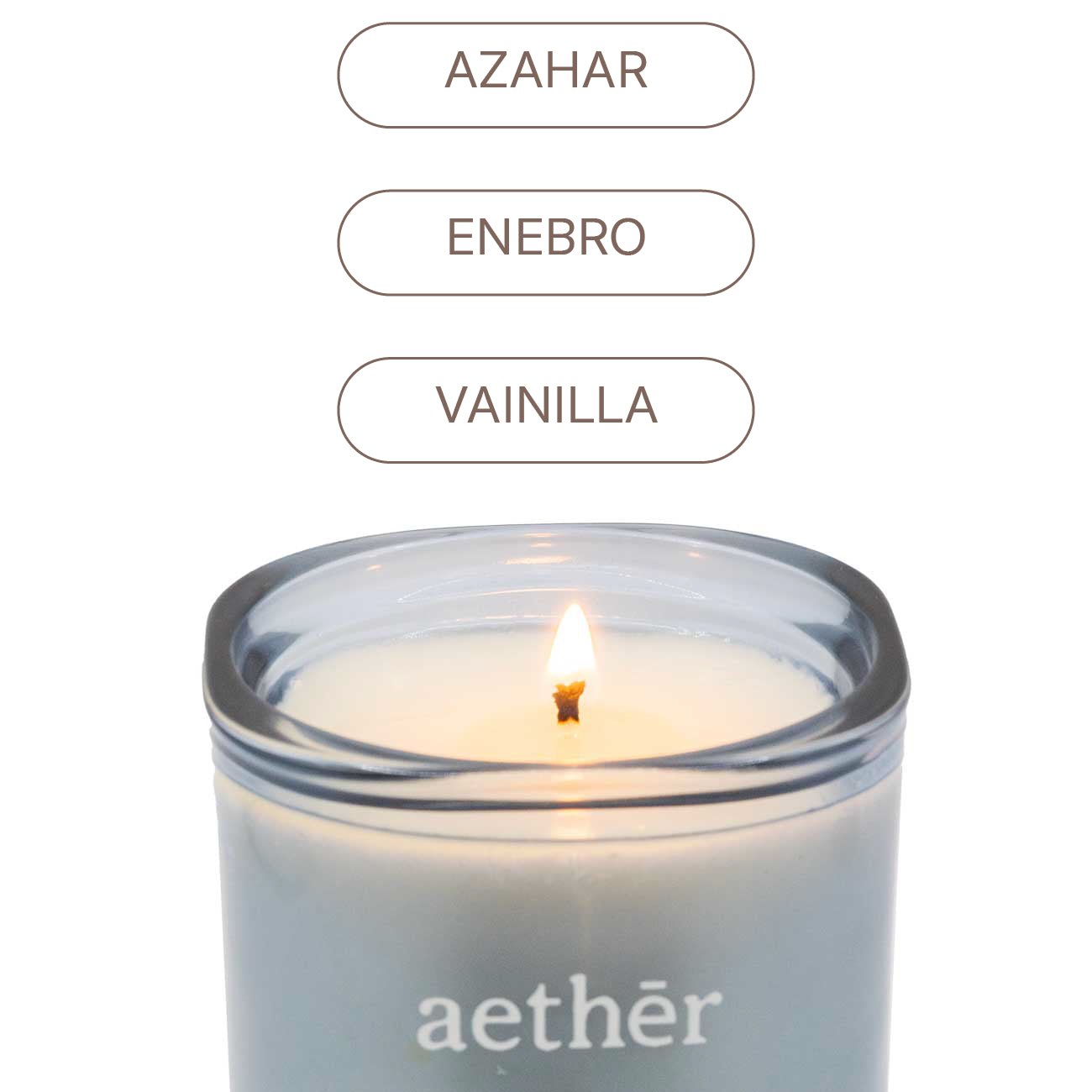 Vela No. 31 AZAHAR + ENEBRO + VAINILLA (250G) - Aether