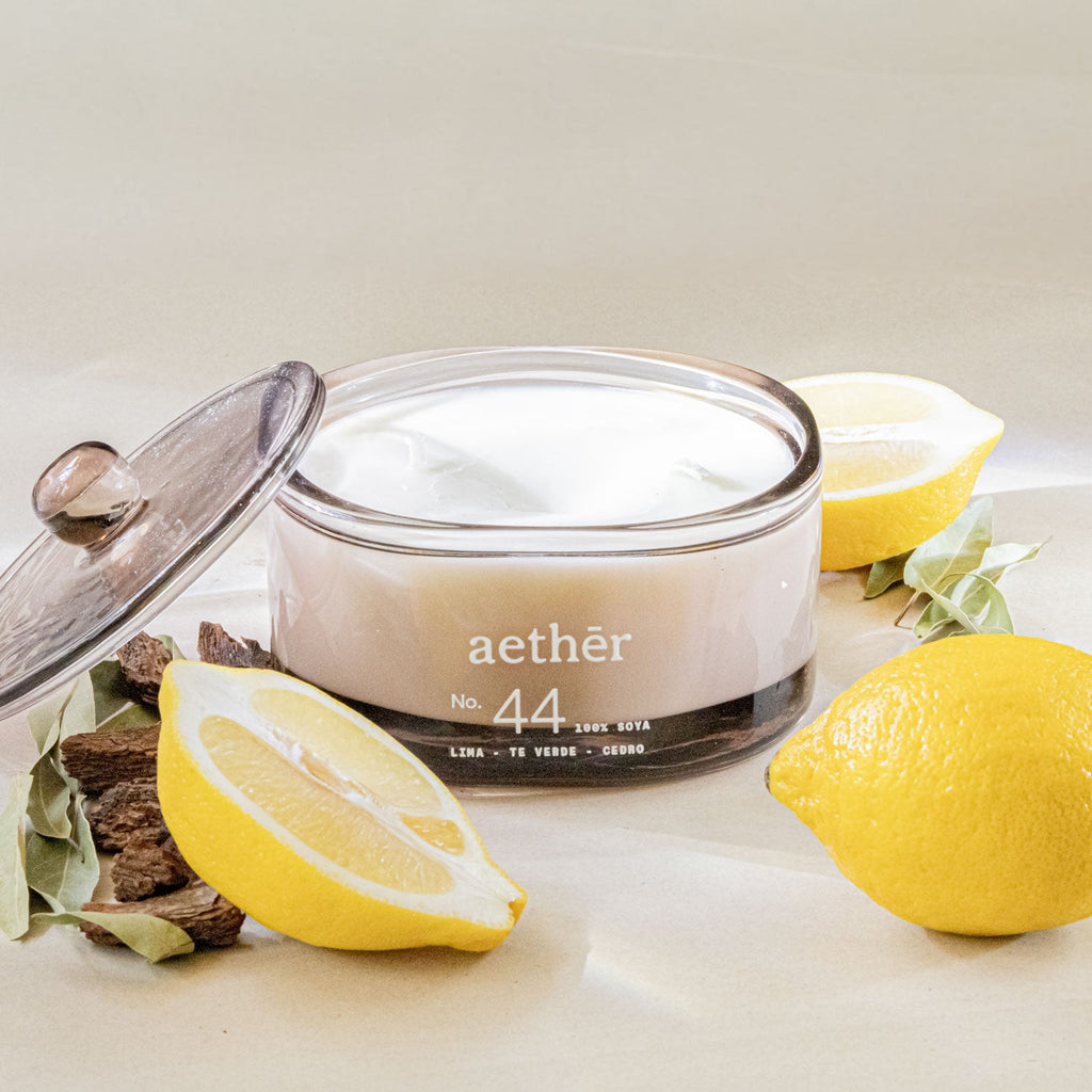Vela No.44 LIMA + TE VERDE + CEDRO (370G) - Aether