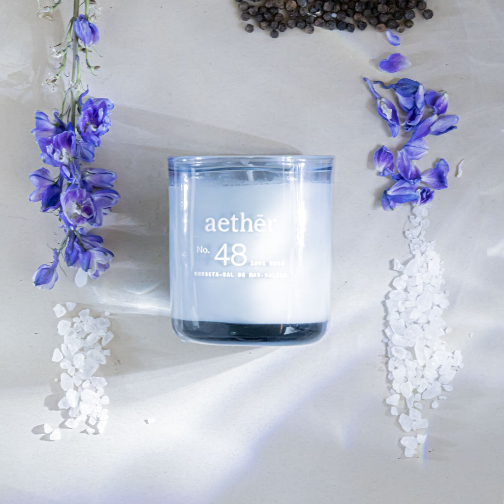 Vela No.48 AMBRETA + SAL DE MAR + SALVIA (250G) - Aether