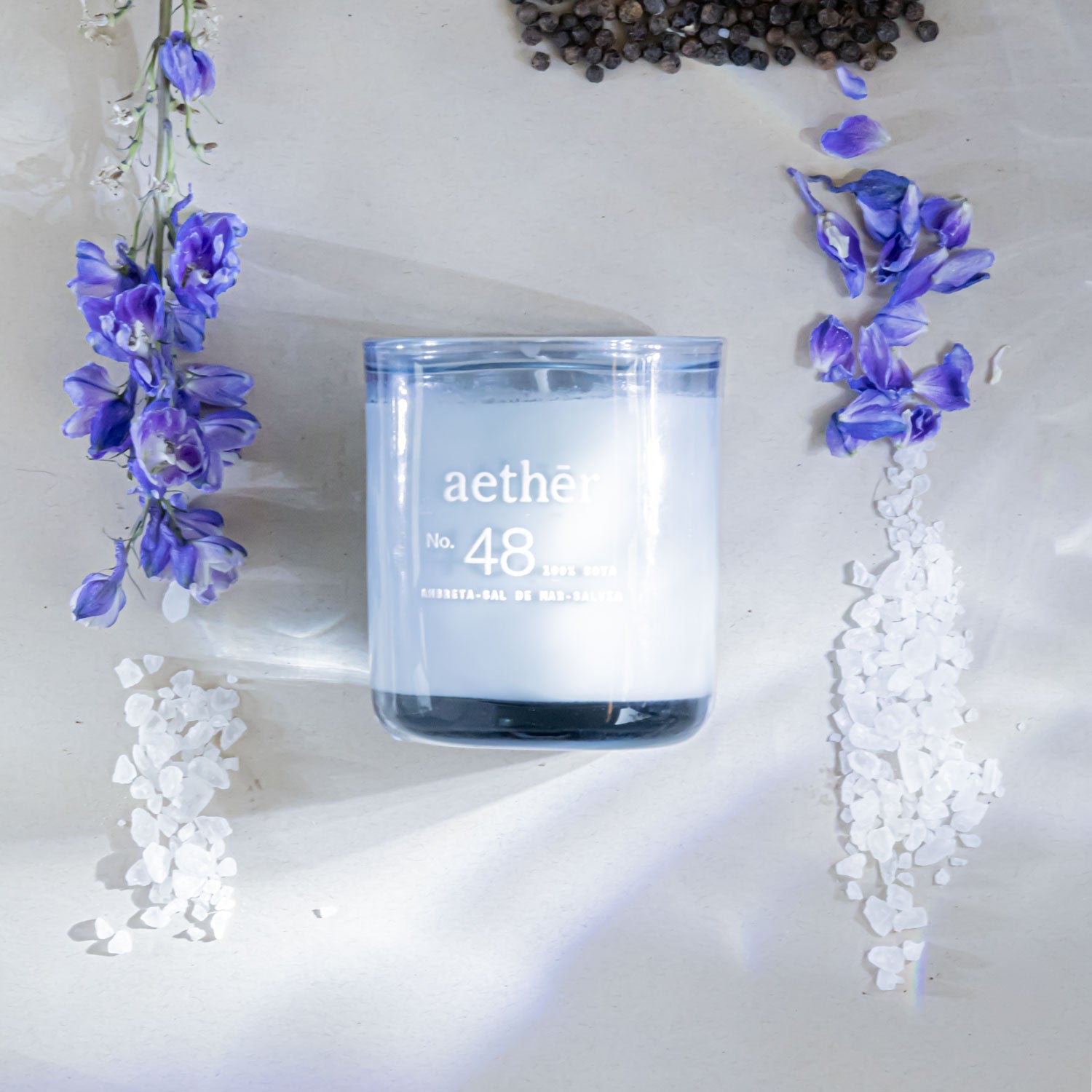 Vela No.48 AMBRETA + SAL DE MAR + SALVIA (250G) - Aether