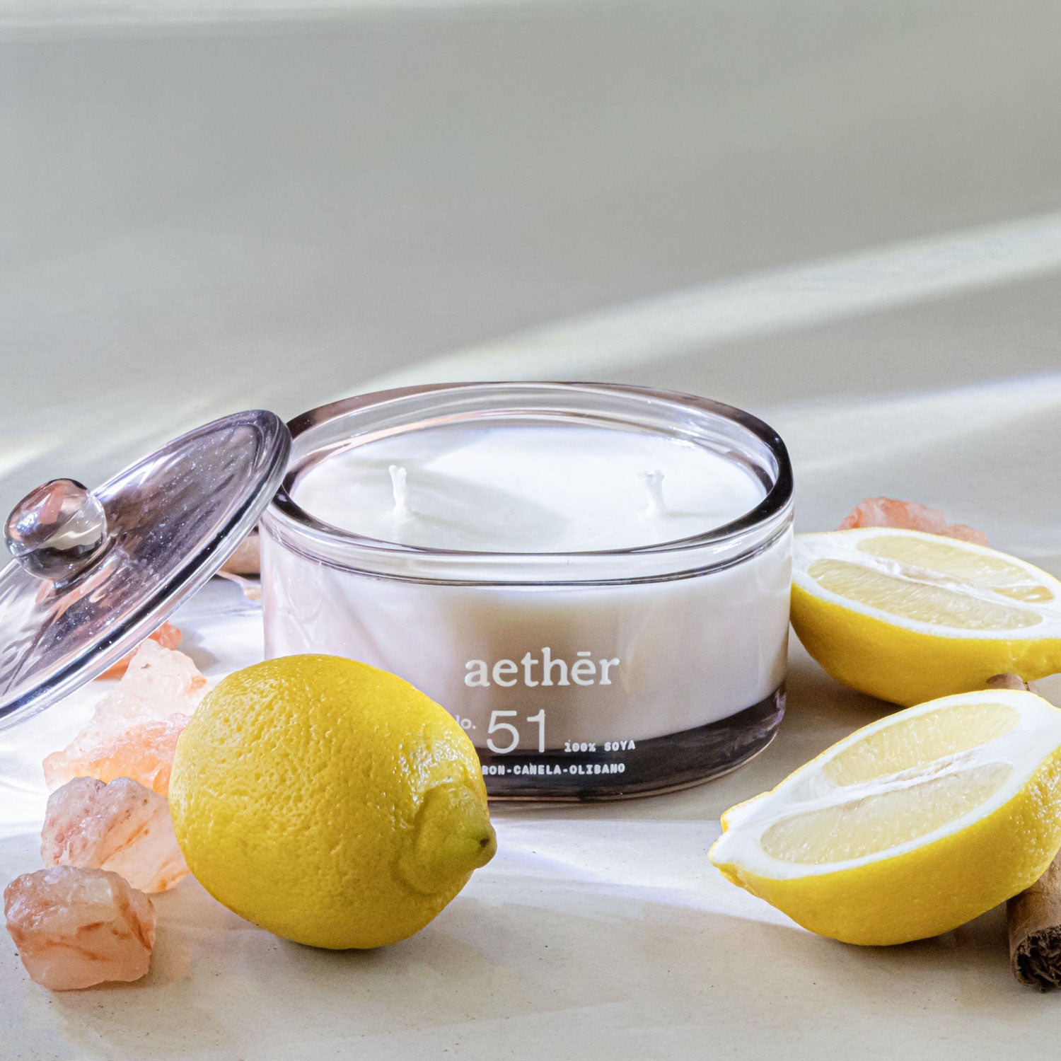 Vela No.51 CITRON + CANELA + OLIBANO (370G) - Aether